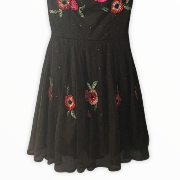 ASOS floral sequin dress size 2 - Picture 9 of 10